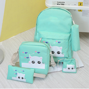 Custom Girls Canvas School <b>Backpack</b> Set 3 in 1 With Lunch Bag College Laptop <b>Backpack</b> Casual Daypack for Teen Girls <b>Backpack</b> - Product Image 6