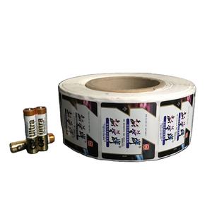 Autocollant de batterie personnalisé, étiquette de Film thermorétractable en PVC à bas prix - Product Image 1