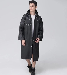 معطف واق من المطر محمول للاستخدام الخارجي مصنوع من الأكسفورد مع شعار مخصص للبالغين، عاكس للضوء، مناسب للركوب والتنزه والتخييم والسفر، مقاوم للماء وآمن - Product Image 4