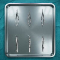 Pinces vitreorétinaires lisses Shepard pour implantation de lentilles 11,5 cm, pinces pour implantation de lentilles Amar, pinces ophtalmiques