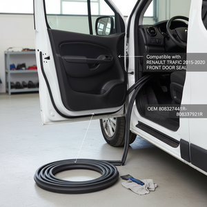 DOOR SEAL <b>RUBBER</b> FRONT DOOR for Compatible with RENAULT TRAFIC 2015-2020 OEM 808327441R-808337921R - Product Image 3