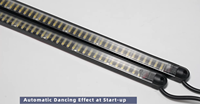 Kingshowstar - 2 Barras de Luz LED Delgadas para Automóvil, Fila Única, 100 cm, Luz Estroboscópica Blanca, Iluminación de Ajuste para Sistema de Luces de Camión