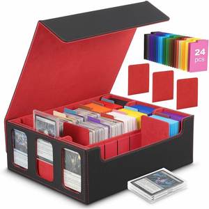 Caja de Cartas FX Compatible con Commander Display, Caja de Almacenamiento de Cartas con Ventanas para Cartas de Magic y YugiOh - Product Image 1