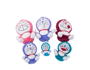 20/30/40cmWholesale customized stuffed plush Doraemon Doll with cartoon face&small bell(pink)