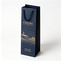 Sacs cadeaux en papier haut de gamme pour bouteilles de vin, spiritueux, liqueurs, mariages, événements, vente au détail, cadeaux premium