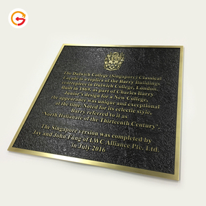 JAGUARSIGN suministro personalizado Embajada Memorial placas de Metal de placas de bronce con citas para la escuela de la - Product Image 2