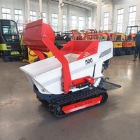 Chinesischer Hersteller Mini-Raupendumper 500kg 1000kg Vorderteil Elektrischer Raupen-Minidumper