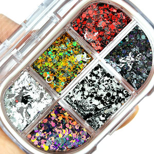 Paleta de Sombras de Ojos Personalizada con Logotipo, 6 Compartimentos, Multicolor, con Brillo, Resistente al Agua, para Halloween - Product Image 3