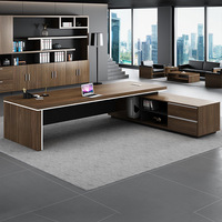 Bureau de direction exécutif de luxe IULTRA en forme de L, nouveau design personnalisé, moderne, étanche, réversible, avec rangement, garantie 10 ans