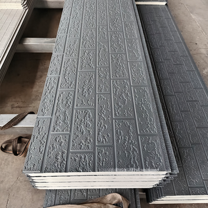 Paneles sándwich con diseño de ladrillo para pared exterior, revestimiento de pared insonorizado de PU con <span class=keywords><strong>aislamiento</strong></span> térmico para fachada de casa - Product Image 3