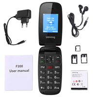 Téléphone portable à clapet double SIM Linux 2,4 pouces durable pour seniors, avec gros boutons, économique et fiable