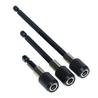 Tige d'extension personnalisée en acier à poignée hexagonale à dégagement rapide et autobloquante pour embouts de tournevis, connectant perceuse électrique