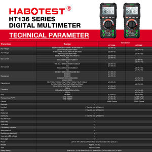 Multimètre numérique portable 20000 points de lecture, professionnel, True RMS, <span class=keywords><strong>avec</strong></span> fonction de maintien des données, petit, intelligent, <span class=keywords><strong>avec</strong></span> mesure de tension AC/DC - Product Image 4