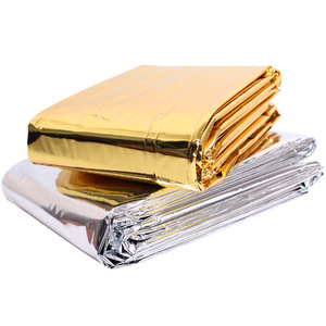 Coperta in Mylar di emergenza all'aperto argento coperta salvavita sopravvivenza all'aperto - Product Image 5