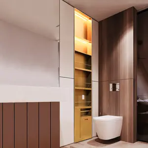 Large Storage Shelves Stainless Steel Wall Niche Customized Wall Mounted Cabinet Shower Niche For Bathroom Renovation