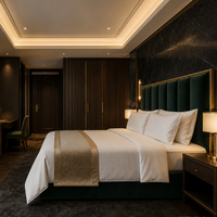 Ensemble de meubles de chambre d'hôtel cinq étoiles haut de gamme personnalisés, mobilier contemporain complet pour hall d'hôtel