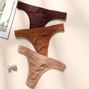 Ladymate ODM/OEM Bragas Sin Costuras Para Mujer <span class=keywords><strong>donna</strong></span> senza cuciture mutandine morbide T-back Sexy infradito biancheria intima brasiliana - Product Image 2