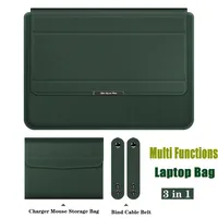 Housse de protection pliable pour ordinateur portable Samsung Galaxy Book 4 Pro 14 pouces avec support, repose-poignet, chargeur, pochette pour souris et étui pour câbles
