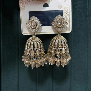 Artisanat indien traditionnel charme royal laiton Jhumkas - Product Image 1