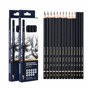 Tomart Tomart-JP06 Juego de 14 Lápices de <span class=keywords><strong>Dibujo</strong></span> Profesionales 14B-2B con Mina Dura y Blanda para Uso en Oficina/Escuela - Product Image 6