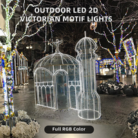 Luces LED Decorativas 2D de Estilo Victoriano para Exteriores, para Decoración del Hogar, Bodas y Fiestas