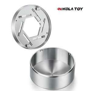 Los Ceniceros Mecánicos de Aleación Hechos a Mano por NIKOLATOY, Meticulosamente Elaborados, se Pueden Abrir y Cerrar - Product Image 4