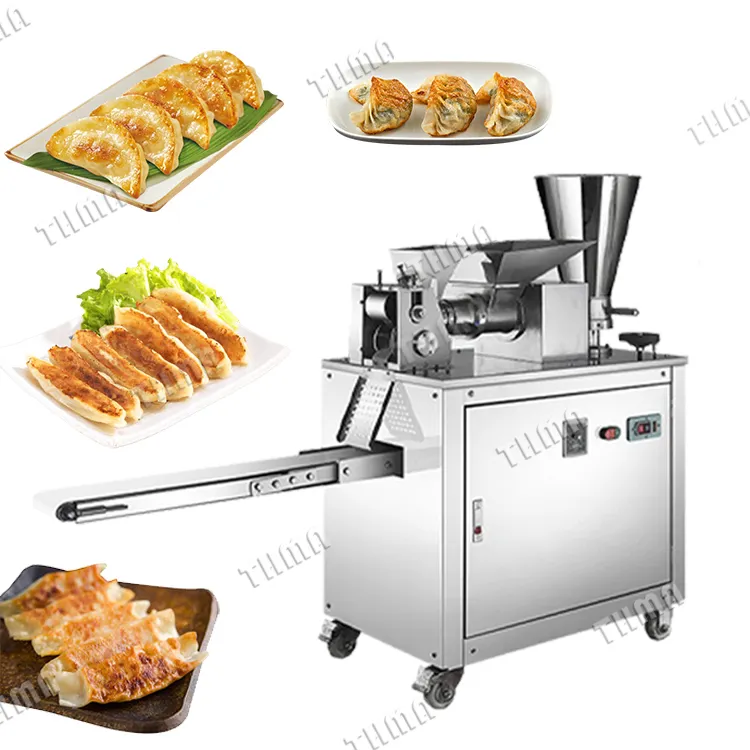 Qualitätssicherung große automatische Empanada-Maschine Fleischkuchenfüllung Momo Gyoza-Maschine