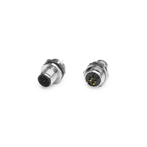 Nhà Máy M12 hàn loại bảng điều khiển gắn kết/PCB Plug-in Loại kết nối ổ cắm nam nữ 4-pin không thấm nước IP67 Thông tư kết nối - Product Image 5