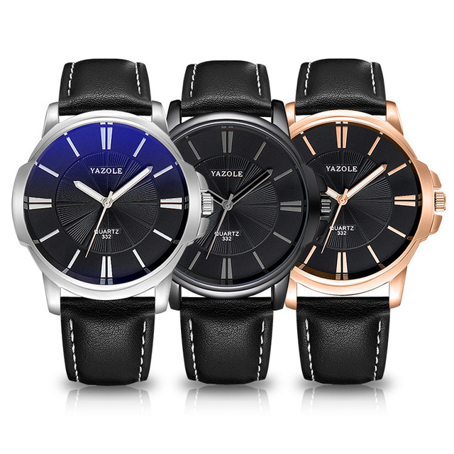 YAZOLE 332 Business Fashion Brand Men's Quartz Wristwatches Relogio Masculino Male Clock Men Luxury Famous Wrist Watches for Man