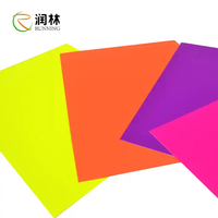 Papier cartonné coloré-Décorations de fête au néon Glow In The Dark Papers DIY Dance Floor Fluorescent Black Light UV Reactive