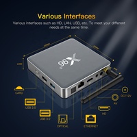 Super TV Box X96 X9 S922X 4K HD H.265 WiFi de Doble Banda con Antena, Pantalla 3D, POE IP TCP, 4GB RAM, 32GB ROM, Android 7.1.2