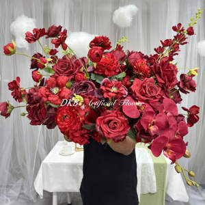 DKB Luxury <strong>Wedding</strong> Flower Ball <strong>Decoration</strong> Red Rose Silk <strong>Wedding</strong> Centerpieces and Table <strong>Decorations</strong> Flower Ball - Product Image 5