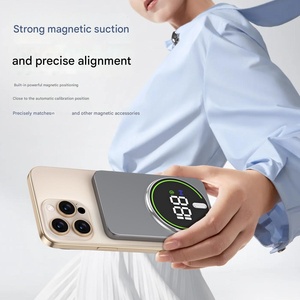 Tùy Chỉnh Siêu Mỏng 5000MAh 10000MAh Từ Ngân Hàng Điện 15W Nam Châm Không Dây Sạc Pd20W Nhanh Chóng Sạc Mỏng Pin Bên Ngoài - Product Image 4