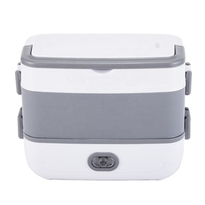 Fiambrera de calefacción eléctrica recargable portátil de 1L-2L para adultos, almacenamiento y organización inteligentes eléctricos de acero inoxidable - Product Image 1