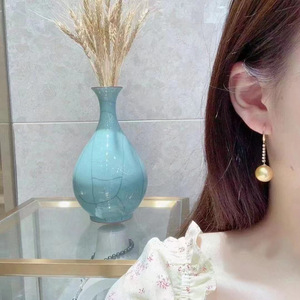 S925 <b>Silver</b> DIY <b>Pearl</b> Accessories Basic <b>Silver</b> Jewelry <b>Earrings</b> with 9-15mm Round Beads 22321 Empty Stand - Product Image 4