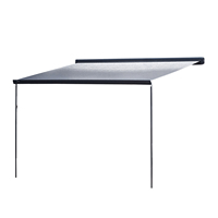 Auvent de caravane léger et économique, entièrement fermé, résistant aux intempéries et à la corrosion, pour petites caravanes, table télescopique W5500 pour camping-car