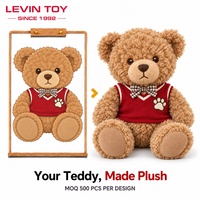 Peluche personnalisée, ours en peluche doux, peluche sur mesure avec t-shirt, fabricant de peluches pour cadeaux d'enfants, vente au détail