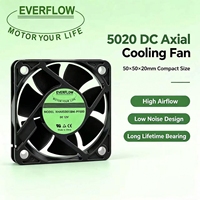 5020 DC 12V Axiallüfter 8000 U/min Geräuscharm 42,8 dB(A) Doppelkugellager PBT-Flügel Schwarzer Industrielüfter OEM/ODM Verfügbar