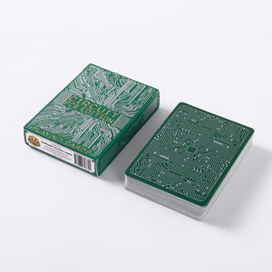 Conception <span class=keywords><strong>de</strong></span> carte PCB verte personnalisée cartes à jouer pour ensemble motif <span class=keywords><strong>de</strong></span> <span class=keywords><strong>circuit</strong></span> imprimé unique Poker Deck nouveauté cadeau jeu <span class=keywords><strong>de</strong></span> Collection - Product Image 1