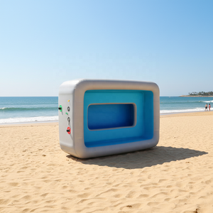 Coussin gonflable pour <span class=keywords><strong>piscine</strong></span> avec matériau DWF pour enfants et bébés - Utilisation familiale pour jeux de balles océaniques et pêche - Product Image 2