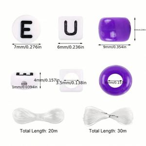Cross-border 24 Grid Color Plastic Barrel <b>Beads</b> Loose Beaded Set Box DIY Handmade Mobile <b>Phone</b> & Key <b>Chain</b> Accessories - Product Image 6