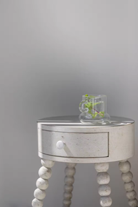 Shabby Chic Vintage Style Rustic Furniture Nightstand Modern Birch Wood <strong>White</strong> <strong>Bedside</strong> with Smart Drawer for Bedroom or Hotel Use - Product Image 6