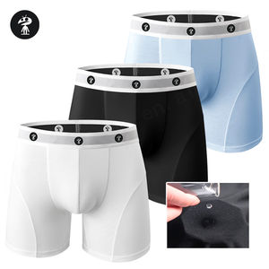 Short de course pour hommes Boxer à séchage rapide Sous-vêtements de performance Logo personnalisé Polyester Boxer de sport pour hommes avec vente en gros - Product Image 2
