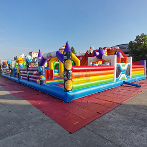 Parque de atracciones inflable gigante de calidad comercial para exteriores, centro de juegos temático para niños. - Product Image 4