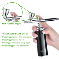 Kit de Mini aérographe sans fil, Mini aérographe Portable à double Action, démarrage et arrêt automatique, pour la décoration de gâteaux, tatouage, Art et maquillage