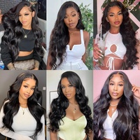 Натуральные волосы Body Wave класса 15А, 10-40 дюймов, необработанные, волнистые, из Камбоджи, для наращивания, для женщин