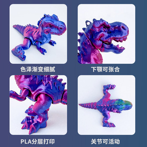 3D in <span class=keywords><strong>Tyrannosaurus</strong></span> <span class=keywords><strong>Rex</strong></span> Keychain thủy tinh nhỏ Khủng long đồ chơi cho trò chơi video thành phố động vật Quà Tặng - Product Image 2