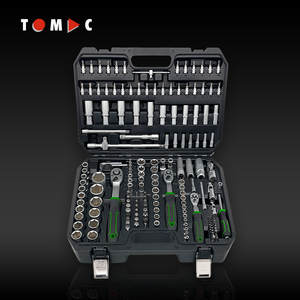 Juego de Herramientas de Dado TOMAC CRV de 172 Piezas con Encastres de 1/4\", 3/8\" y 1/2\" con Mango de Trinquete de 3 Colores para Mecánica Completa - Product Image 3