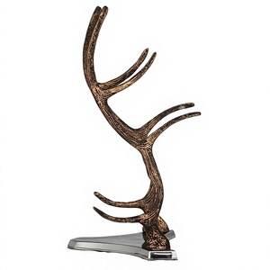 Antique <b>Metal</b> Wine <b>Rack</b> With 3 Bottle Capacity Display Stand For Home Furniture - Product Image 6