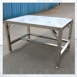Table de préparation de cuisine en acier inoxydable antirouille à <span class=keywords><strong>prix</strong></span> d'usine, table de travail robuste avec support diagonal pour <span class=keywords><strong>restaurant</strong></span> et barbecue - Product Image 5